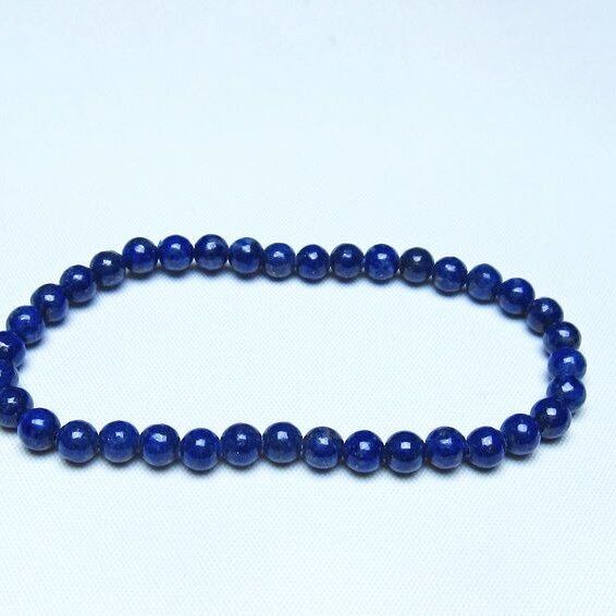 ラピスラズリ ブレスレット 5mm 一点物 メール便可 [M便 1/10] 111-48285