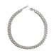 Cut chain silver necklace