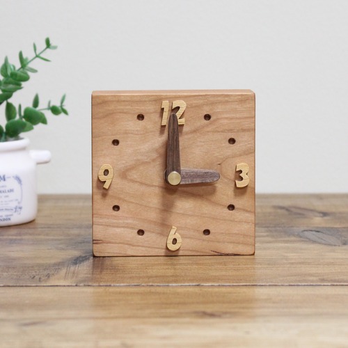 コロッと無垢の置時計【ブラックチェリー】