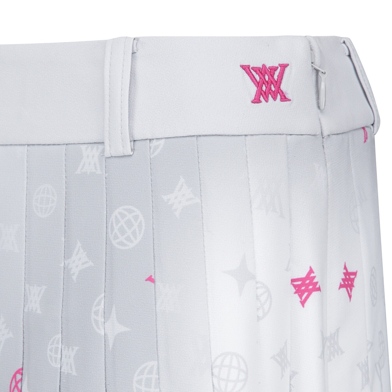 WOMEN SM GRADATION PATTERN PLEATED SKIRT
