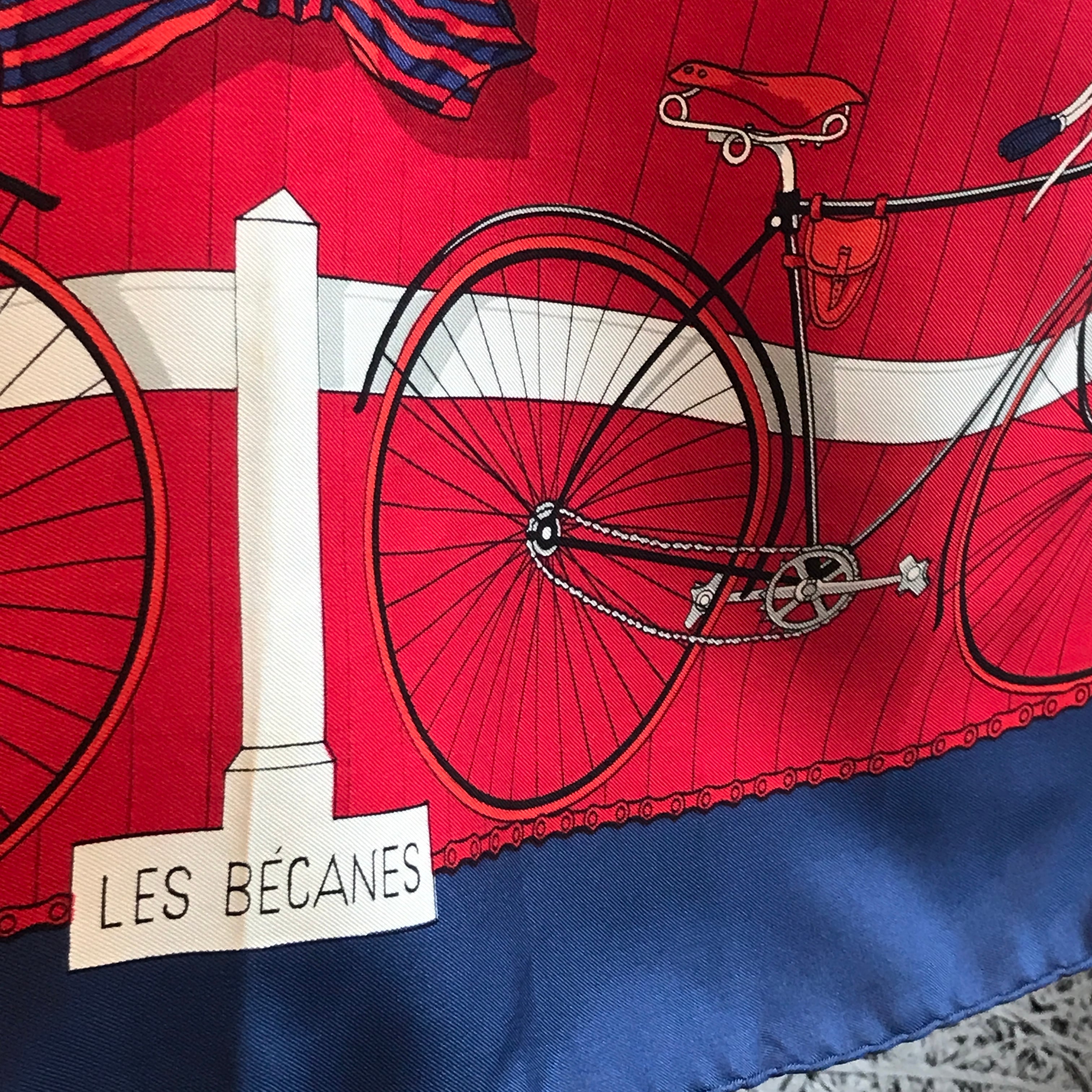 OLD HERMÈS/オールドエルメス\ -Carre90/カレ90- 【Les Becanes/自転車 