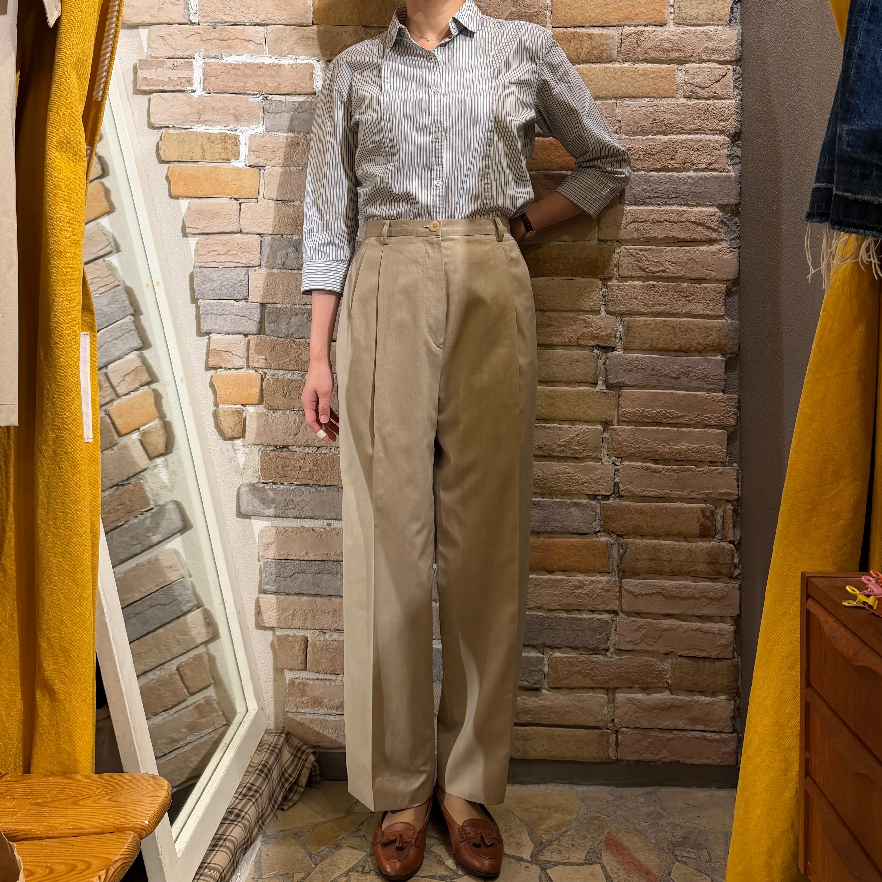 タ*ー様 旧タグ BERNARD ZINS BAC ベルナールザンス トラウザー bernard zins “ladies wool trousers” size8 フランス製 ベルナール