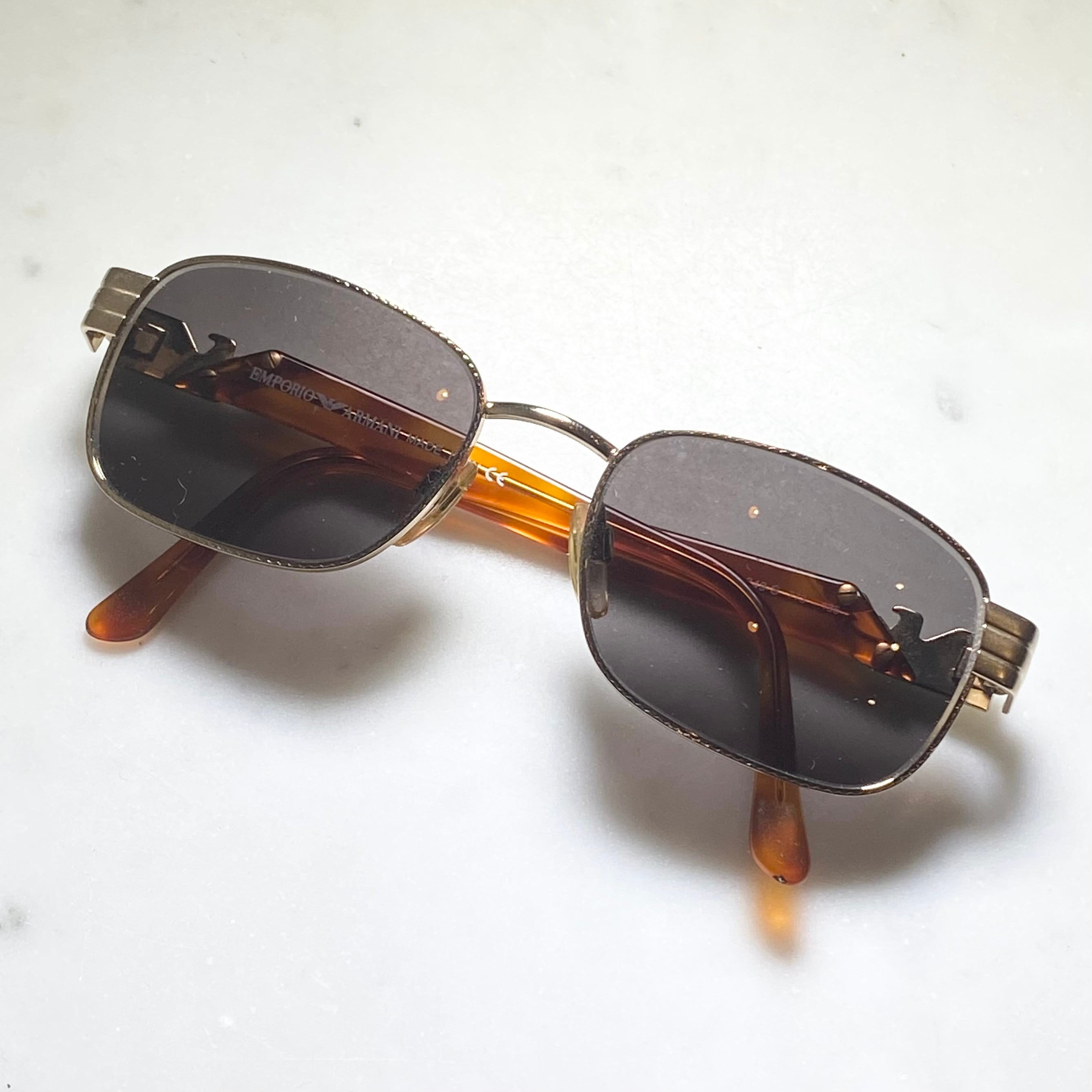 EMPORIO ARMANI square frame glasses “049-S” | NOIR ONLINE
