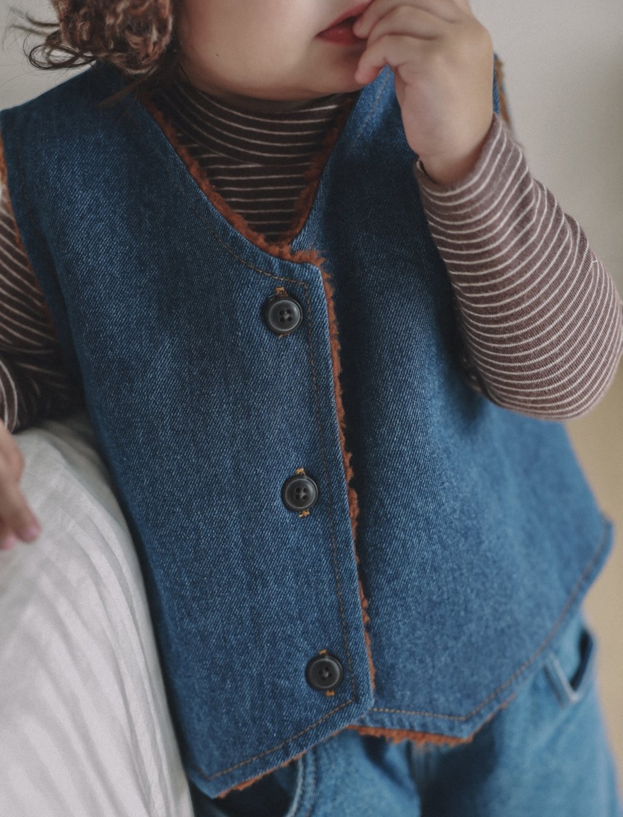 ONU［取寄］dumble denim vest 26winter