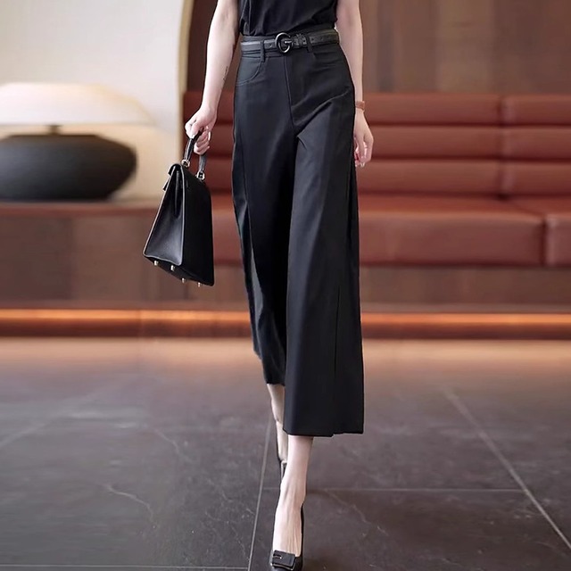 ハイウエストワイドパンツ 3color W00377