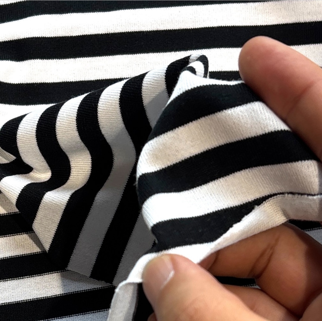 ★TB374◆2m◆綿100%天竺ニット生地◆ボーダー