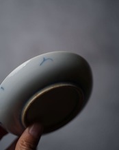 小皿　双鯉文　２枚　/　明治〜大正期
