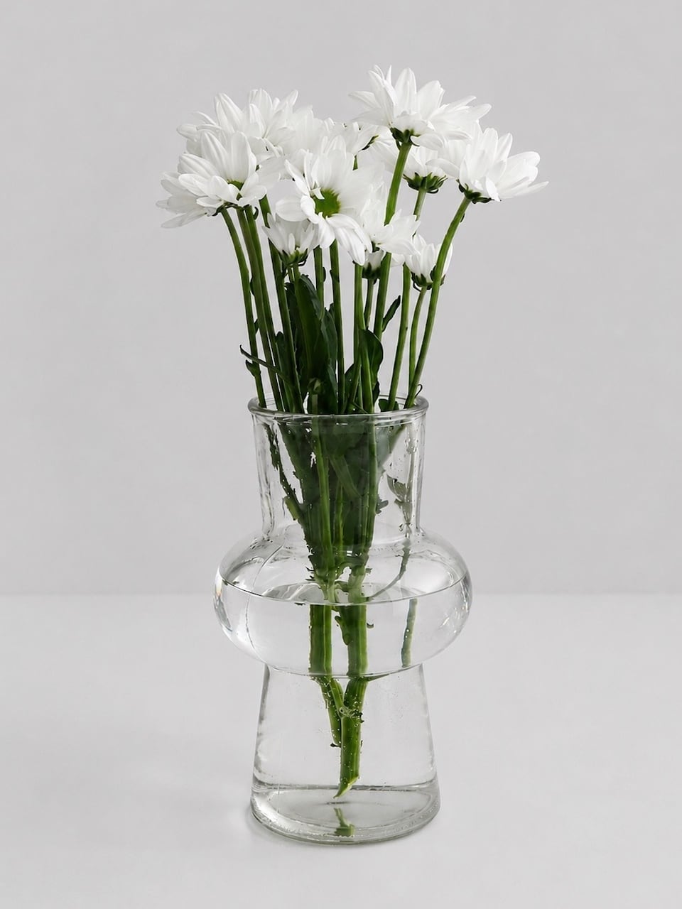 クリアガラスのフラワーベース|Clear Glass Vase