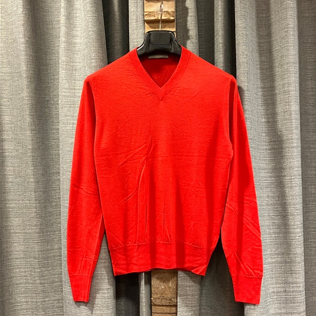Cruciani CASHMERE / SILK V NECK KNIT《46》