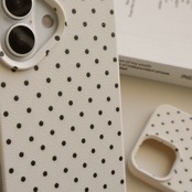 ［ phone case ］monotone dot