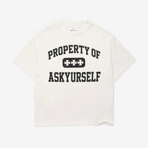 ASKYURSELF / property tee white