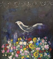 絵(原画)【 花畑 】＋【卓上  もしくは  壁掛け】