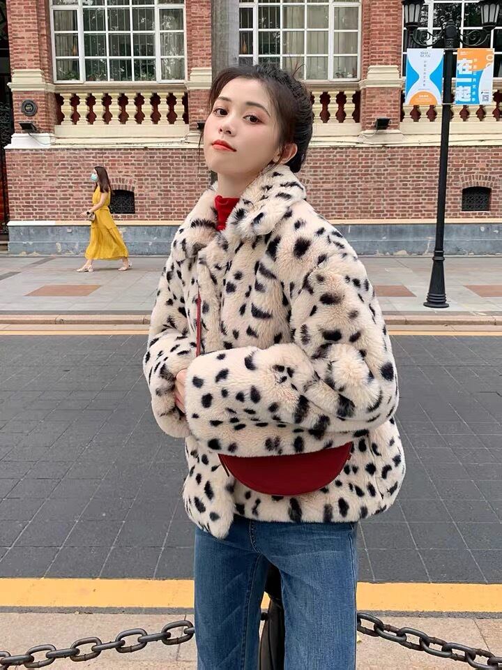 フード ジャンパー ジャケット コート ファー レオパード ヒョウ柄