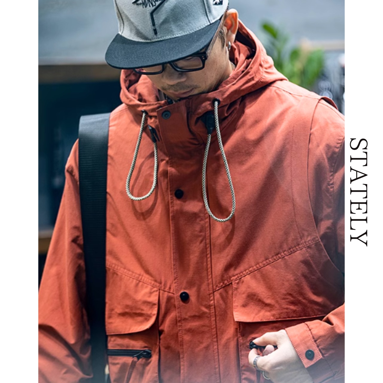 コットンポリ リップストップ アウトドアジャケット/3color_O36・画像5