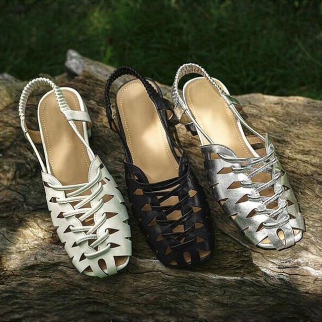 Square toe gurkha sandals 3 colors　V2923