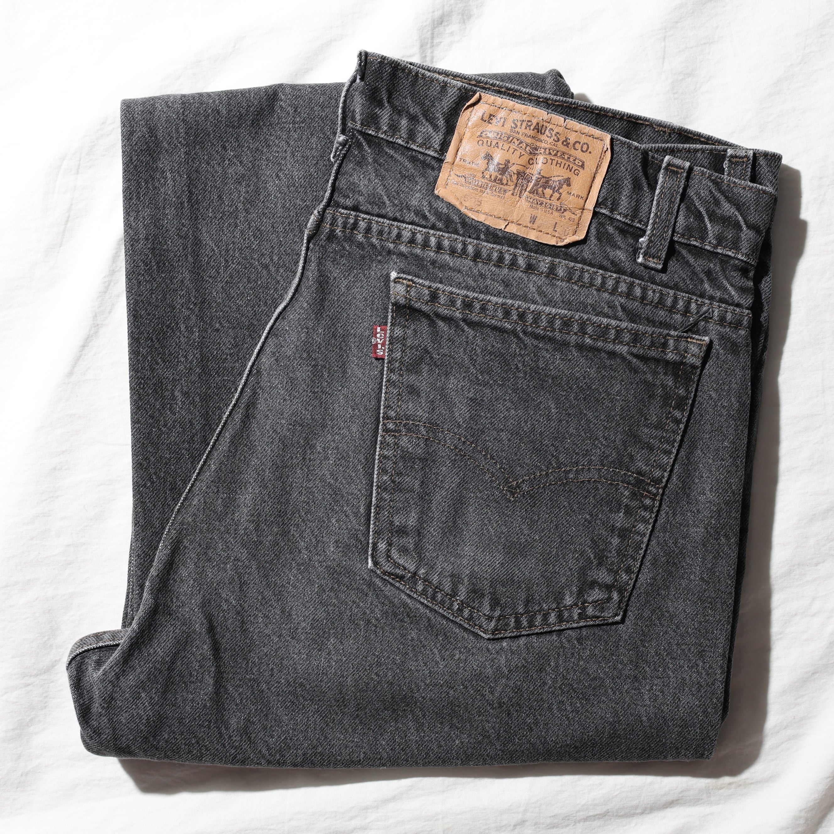 美品 38×30 Levi's 501 USA 96年 サルファーブラックデニムパンツ