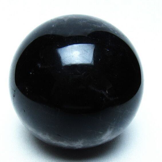 モリオン 黒水晶 丸玉 66mm 一点物 151-9500