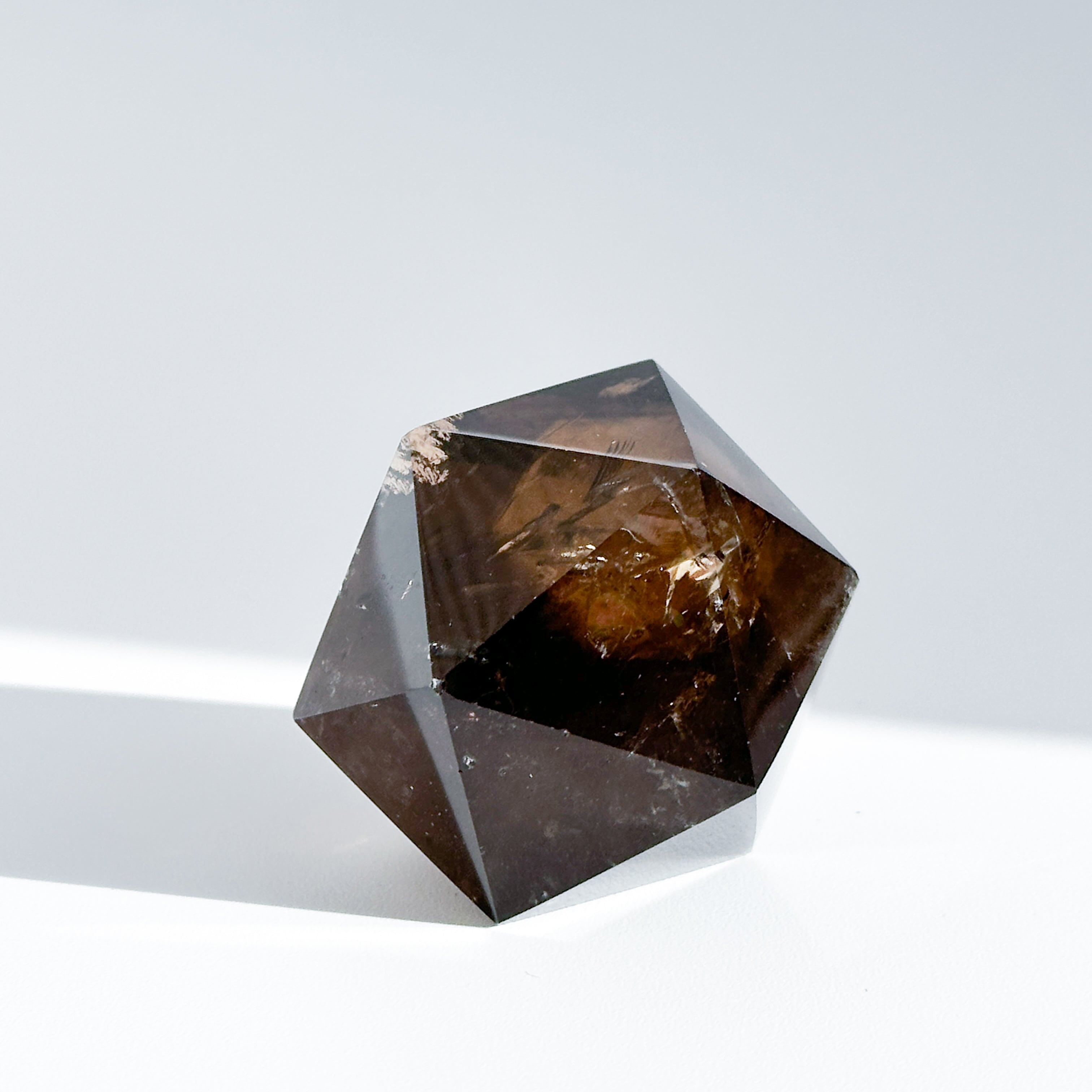 ミナスジェライス産スモーキークォーツ 二十面体33◇ Smoky Quartz