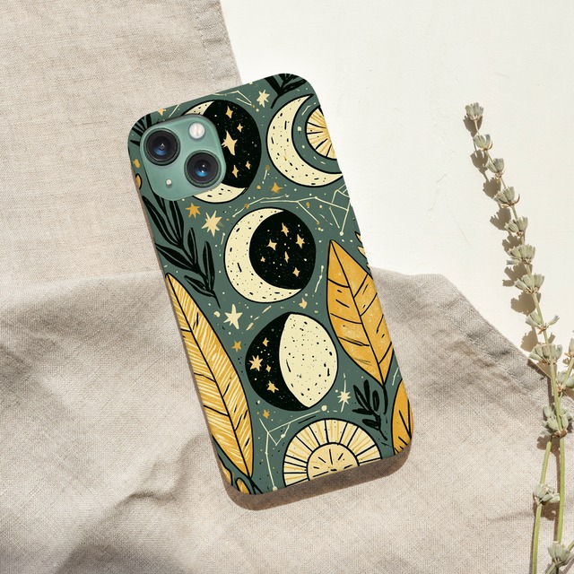 受注生産 iPhoneケース 月と星のクラシック星図｜星図アート STAR062A