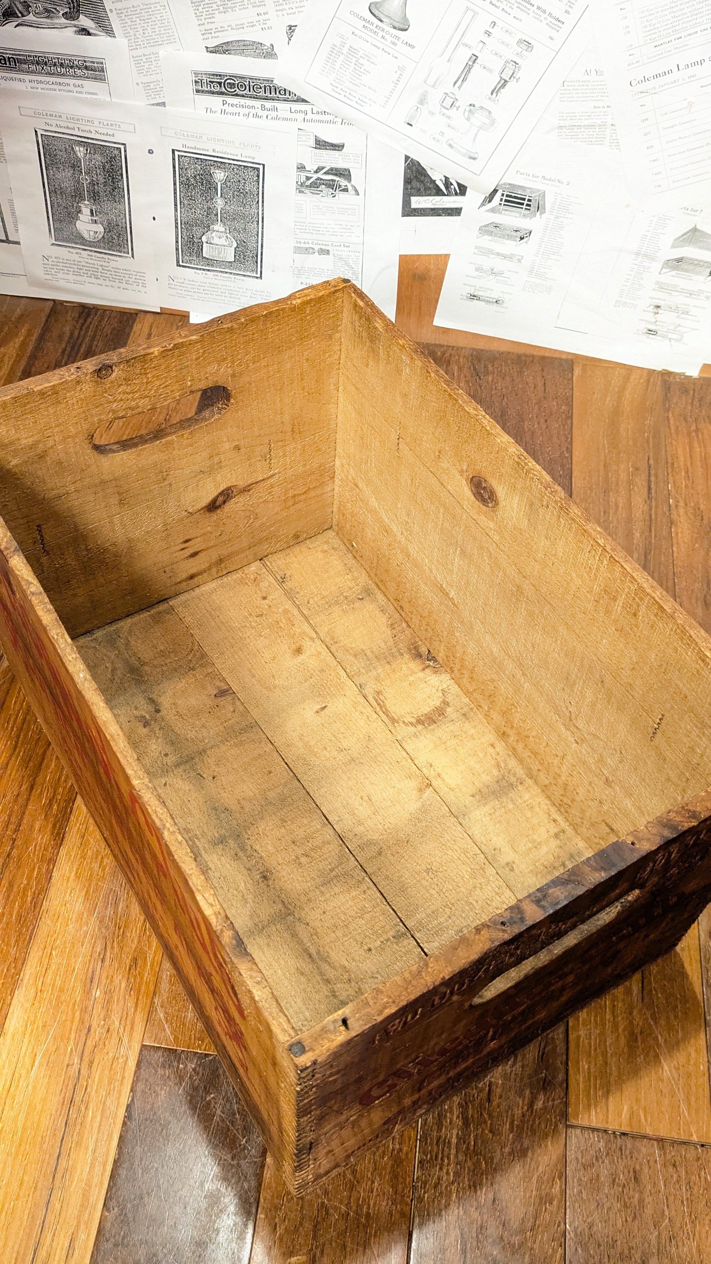 30's Vintage Cliquot Club Crate WoodBox ビンテージ ウッドボックス