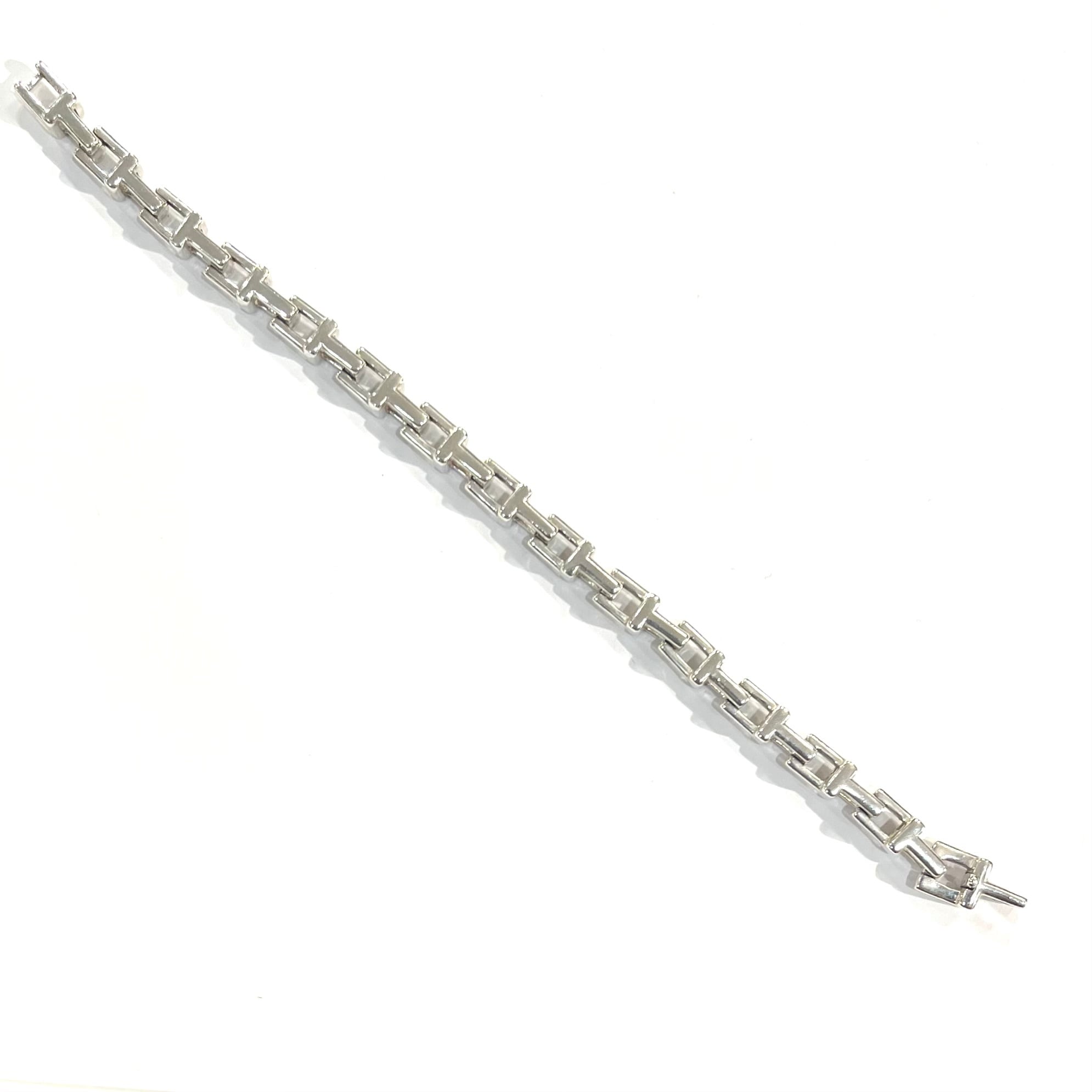 激レア【TIFFANY&CO. 】2616 ボリューム 重厚感Tモチーフ リンク