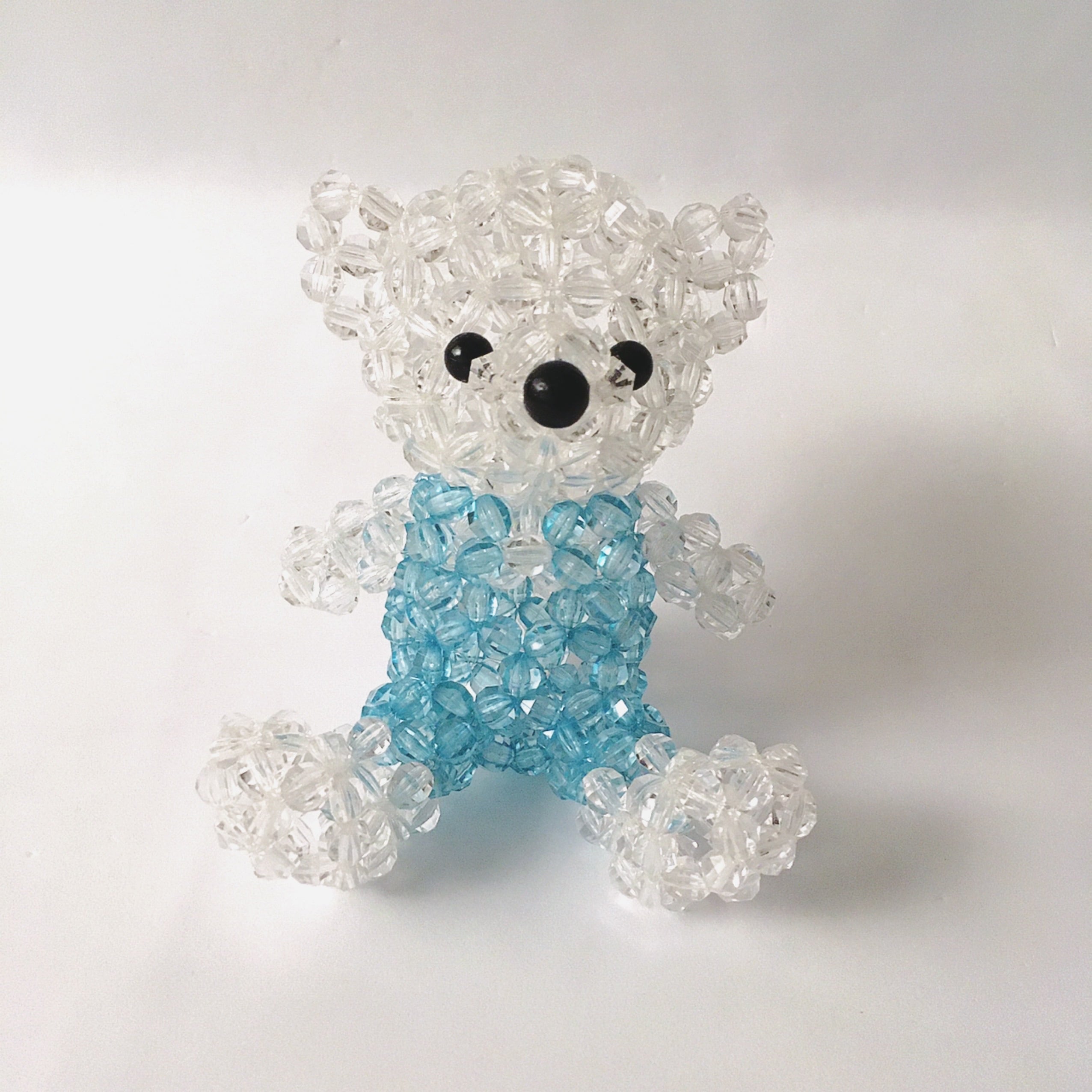 ビーズキット】【送料込】クマさん男の子（10㎜アクリルビーズ使用