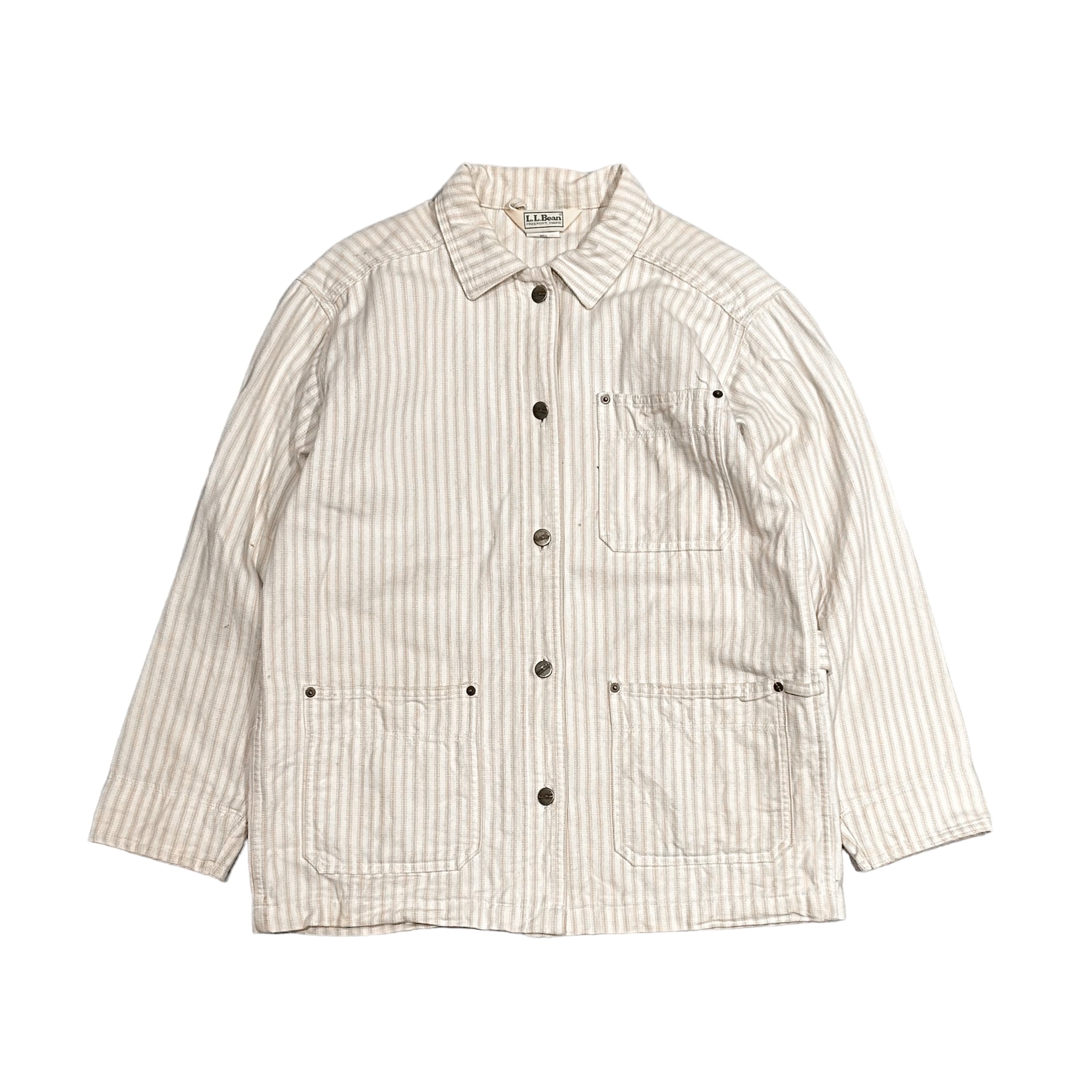 80-90's USA製 LL Bean Hickory Stripe Coverall S / エルエルビーン ...