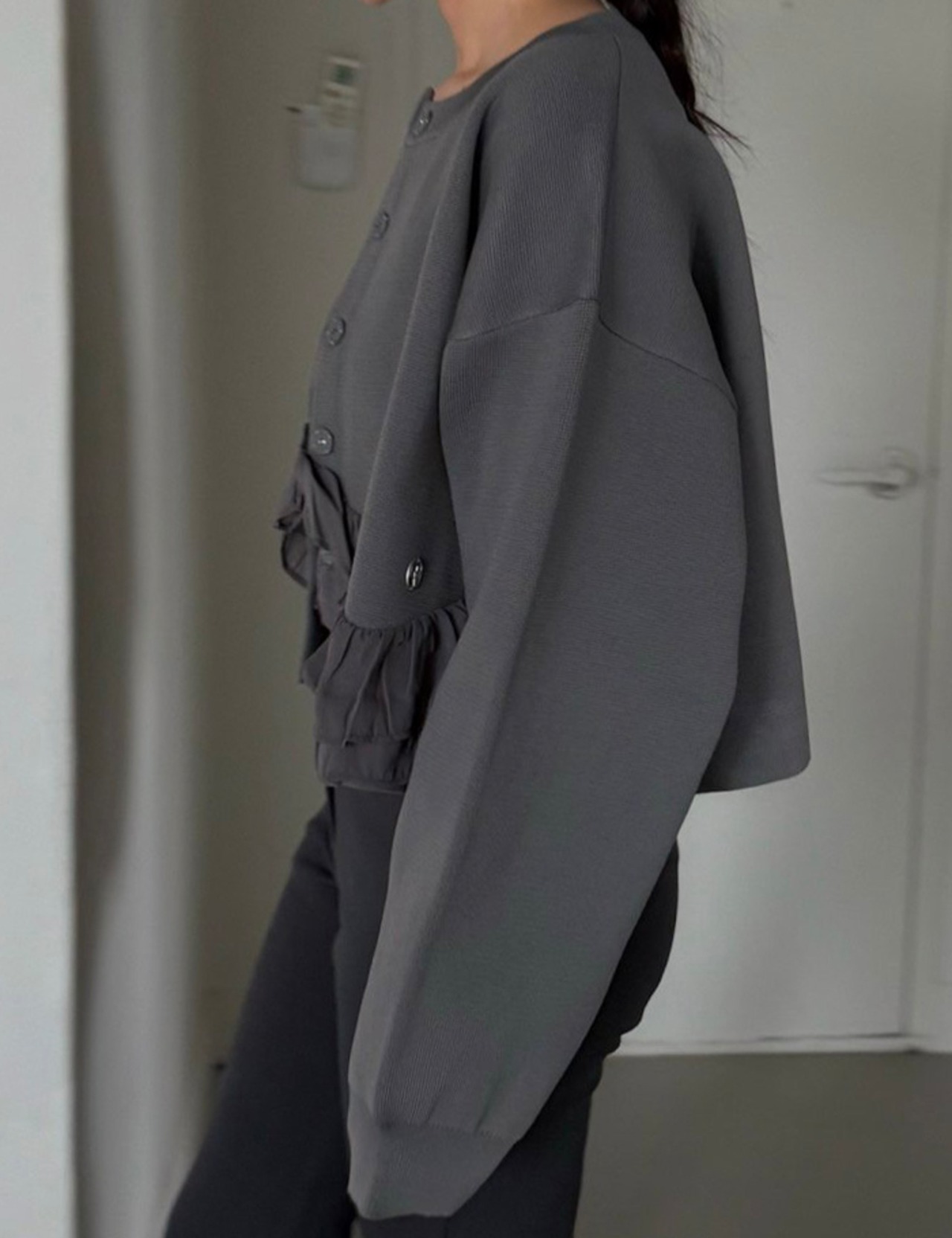 【25aw】Ruff-Frill Cardigan_3colors