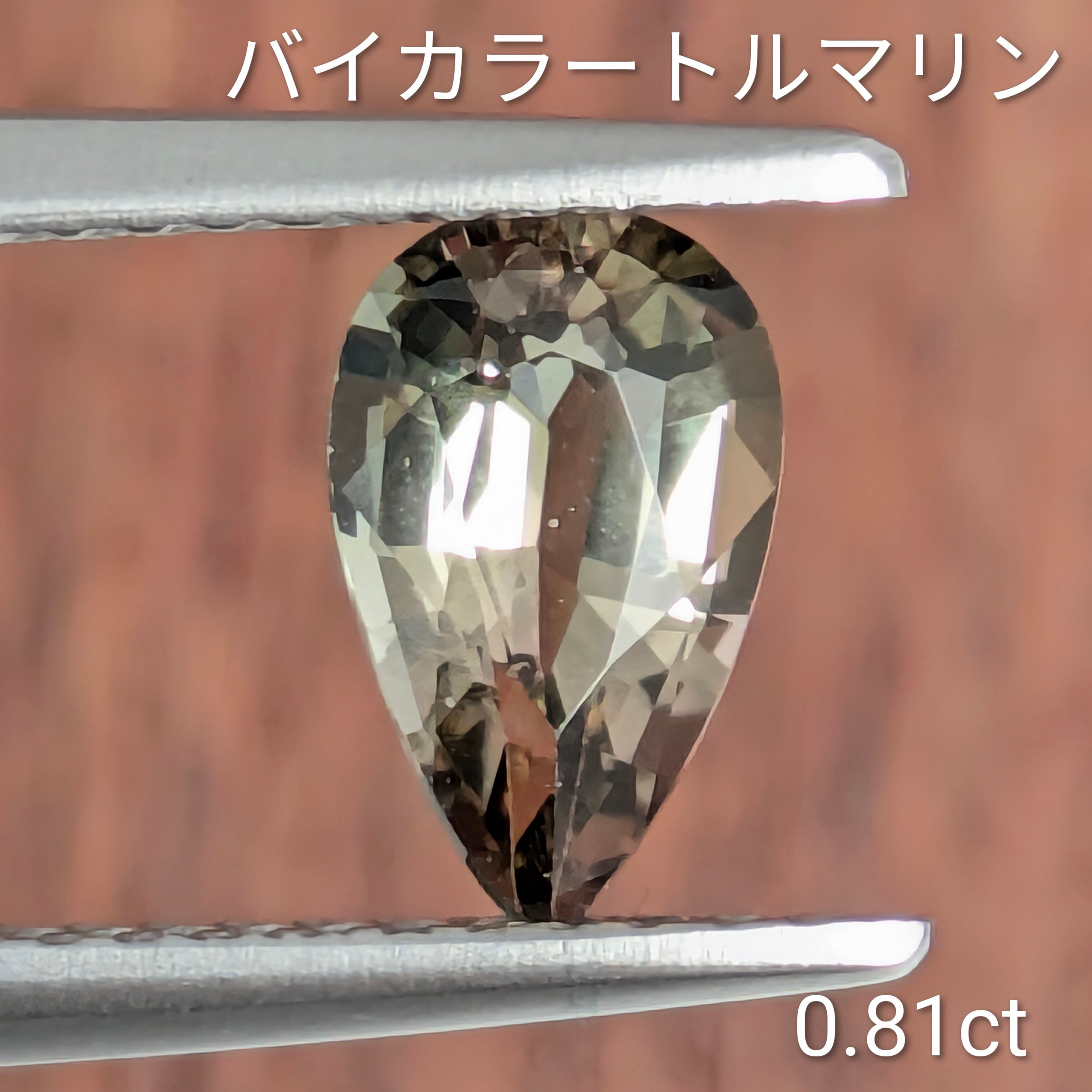 バイカラートルマリンルース【0.81ct】 PRO208674 | Gem's Subculture