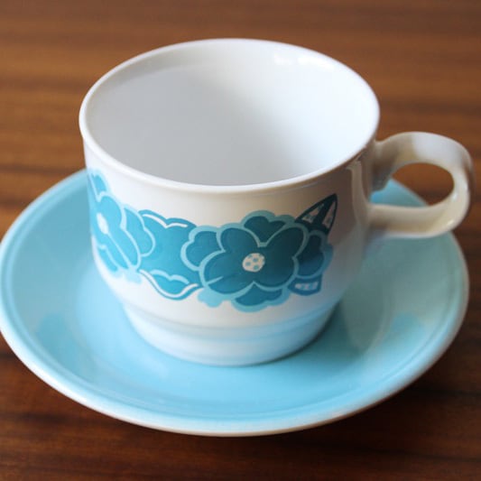 1970年代 イギリス Staffordshire Potteries Ltd カップ＆ソーサー