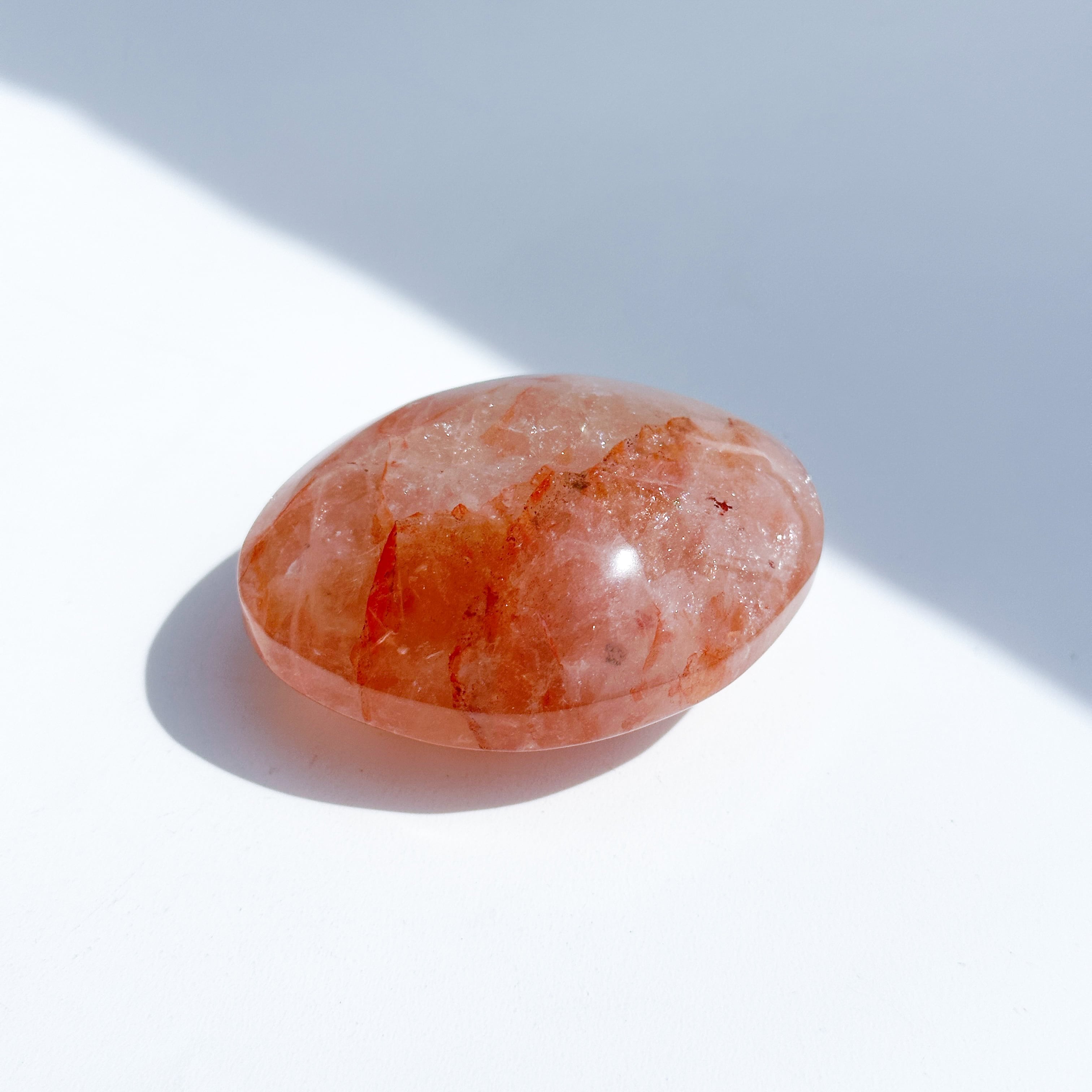 レッドヘマタイトクォーツ パームストーン33◇Red Hematite Quartz