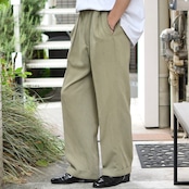 rayon blend 2tuck slacks khaki