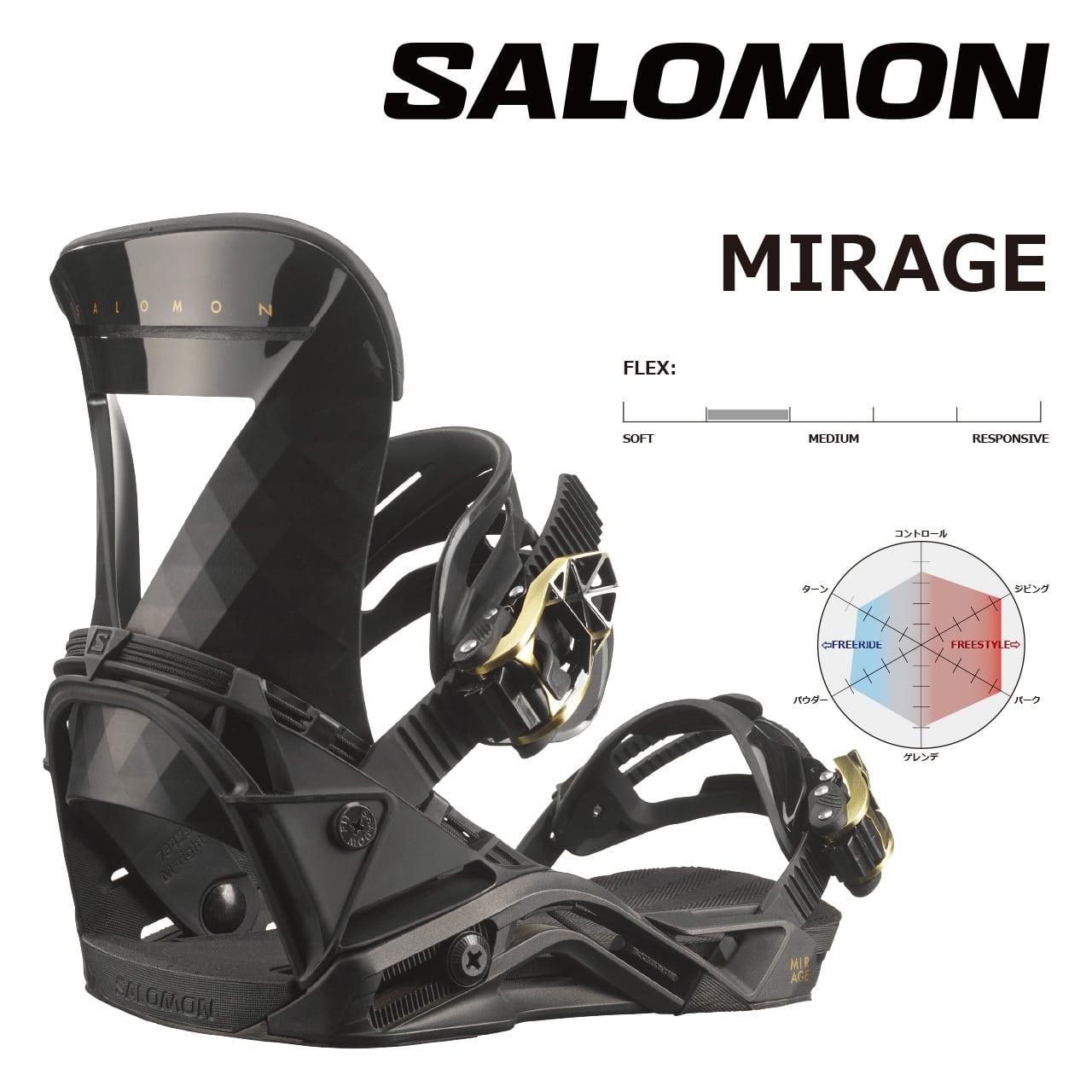 23-24モデル SALOMON .『 MIRAGE 』. Black . サロモン . ミラージュ ...