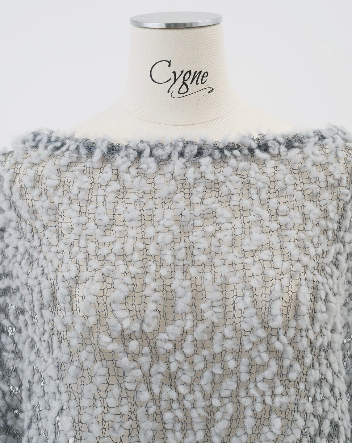 cygne 新品未使用タグ付き ポップコーン透けニット　ホワイト ポップコーン透けニット Samuel ホワイト | Cygne