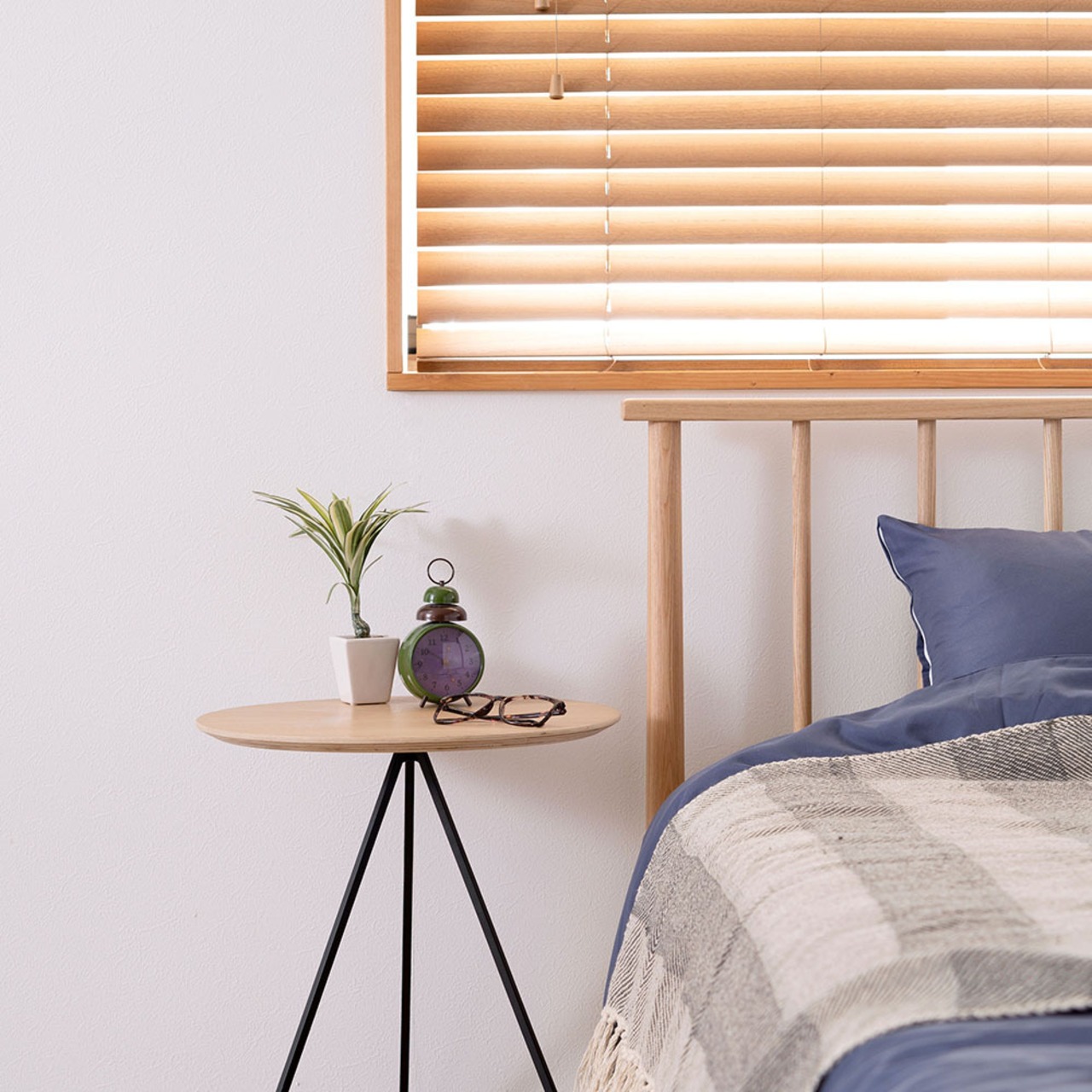 サイドテーブル テーブル 天然木 アイアン