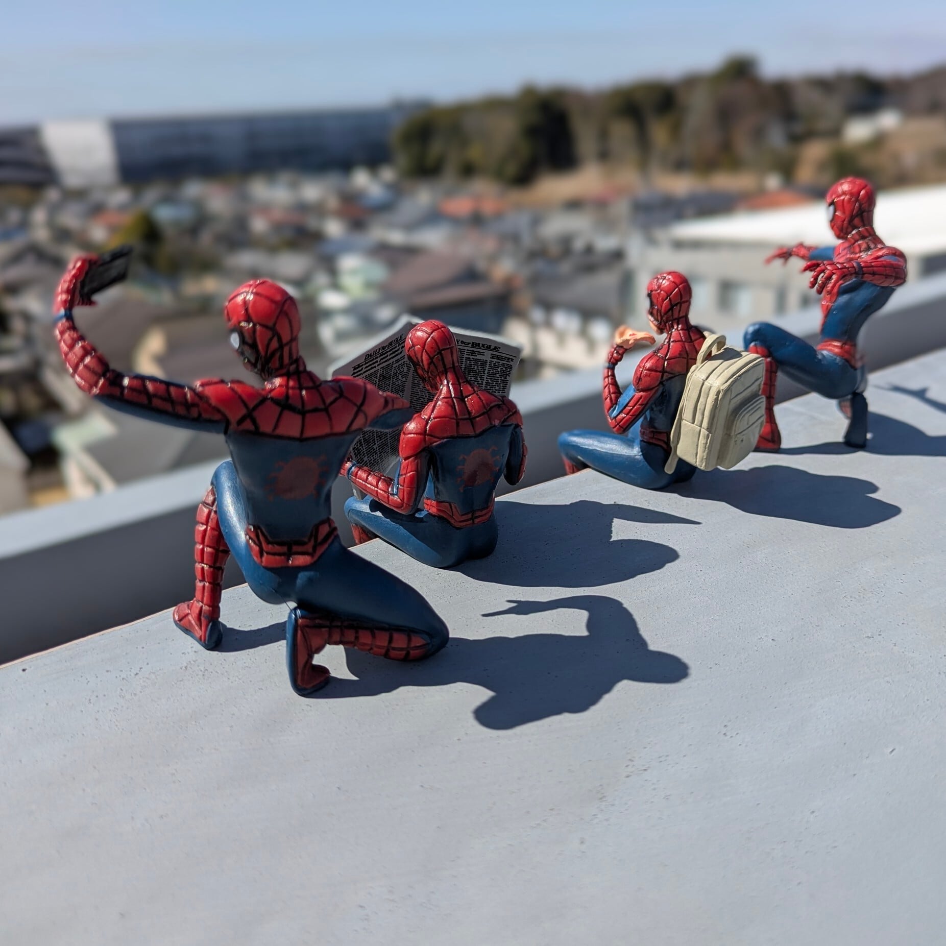 【 Spider-Man ( スパイダーマン ) 】 PVC FIGURE 4P SET〚アメリカン雑貨 アメトイ〛