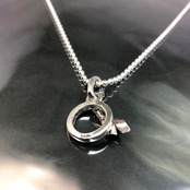 GODSIZE 20th Anniversary Model PENDANT [BUD] combination of pink silver / ゴッドサイズ20周年記念モデル BUDピンクシルバーコンビペンダント