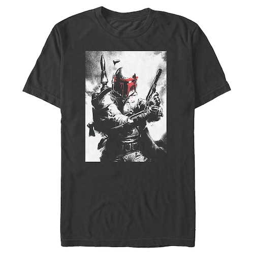 スター・ウォーズ Tシャツ Star Wars Boba Fett in Battle Black