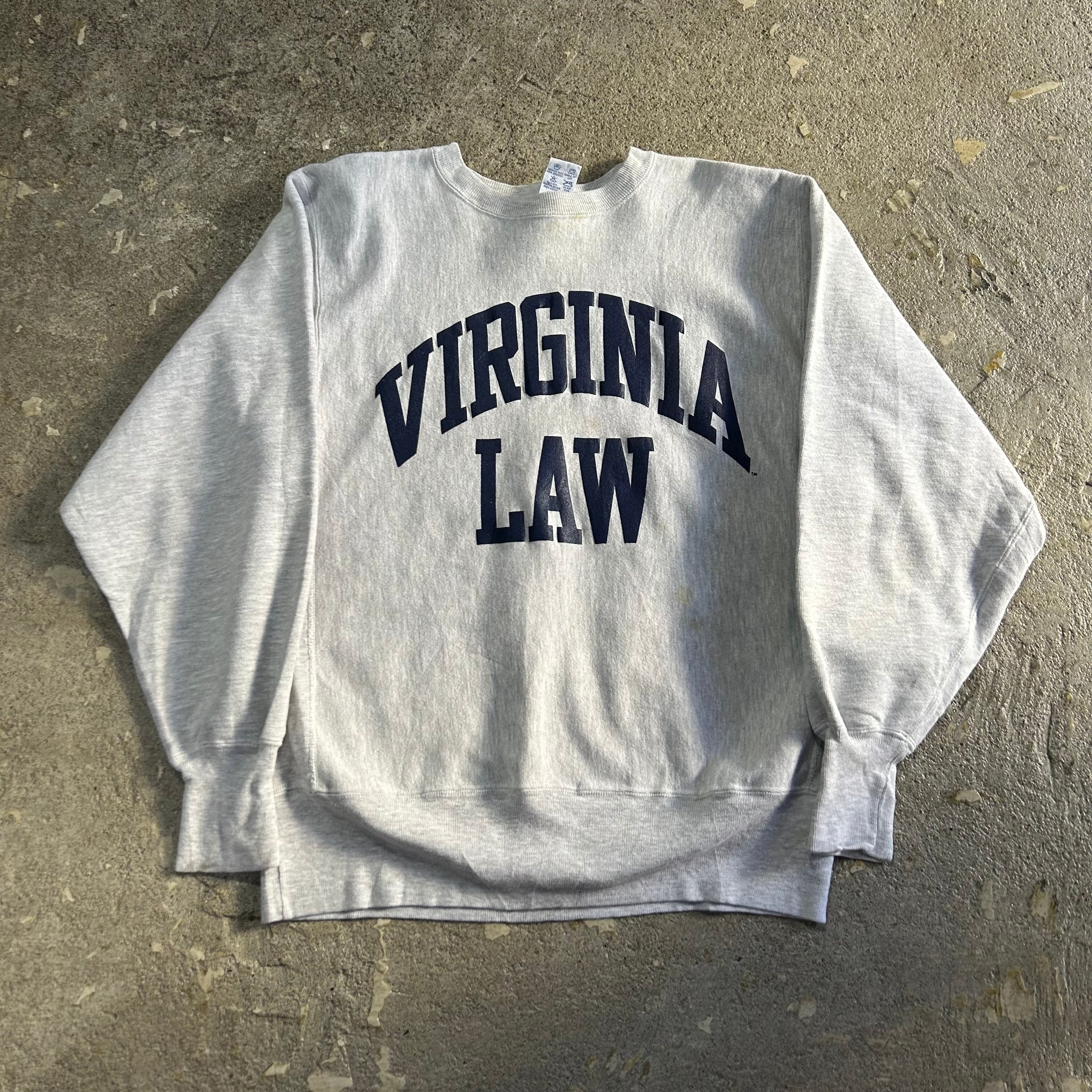 90s Champion reverse weave "VIRGINIA LAW" sweat【仙台店】