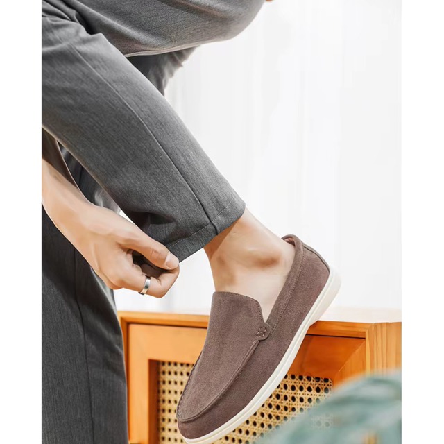 Retro square toe casual leather shoes(VE282)