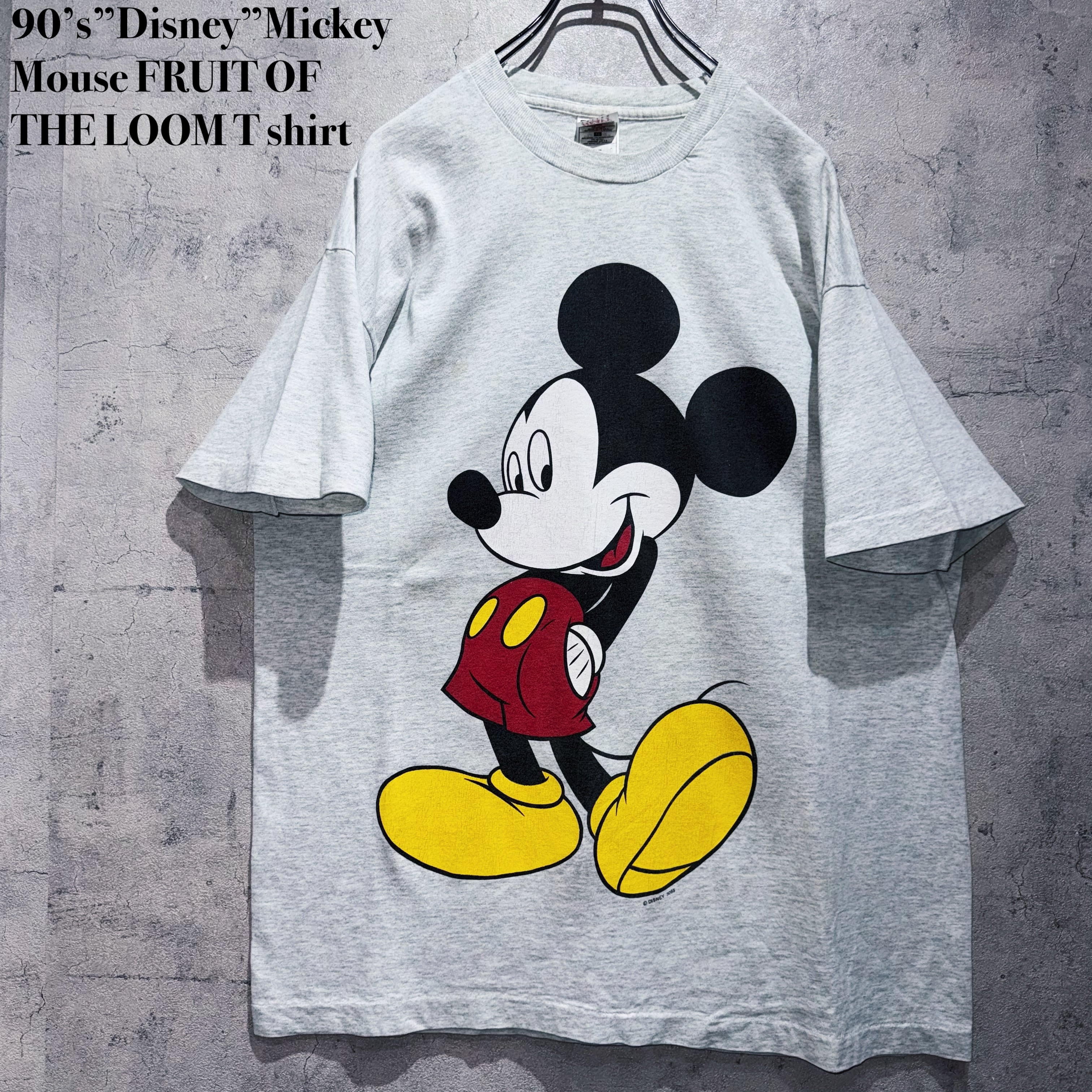 90’s”Disney”Mickey Mouse FRUIT OF THE LOOM T shirt
