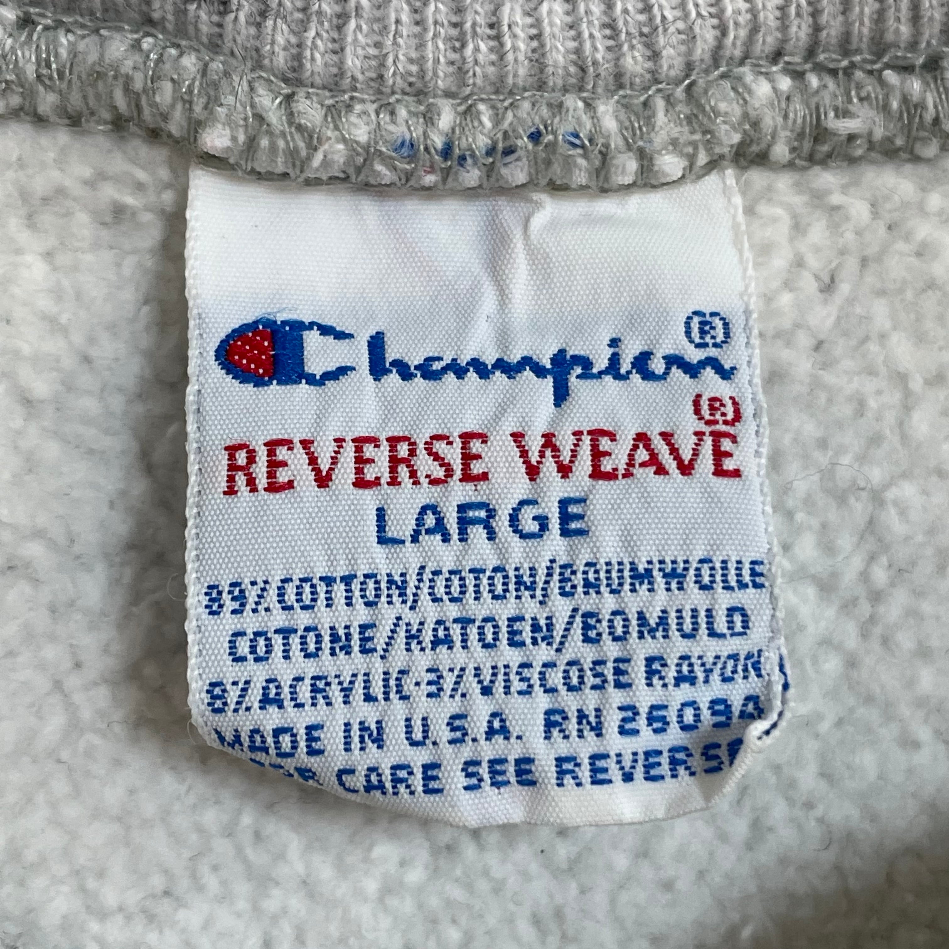 champion】90s USA製 企業ロゴ 刺繍 リバースウィーブ REVERSE WEAVE ...