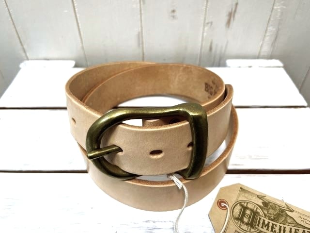 Big John Himeji Leather Belt VBLT02 (ビッグジョン ヒメジレザーベルト/5mm厚) Japan Made