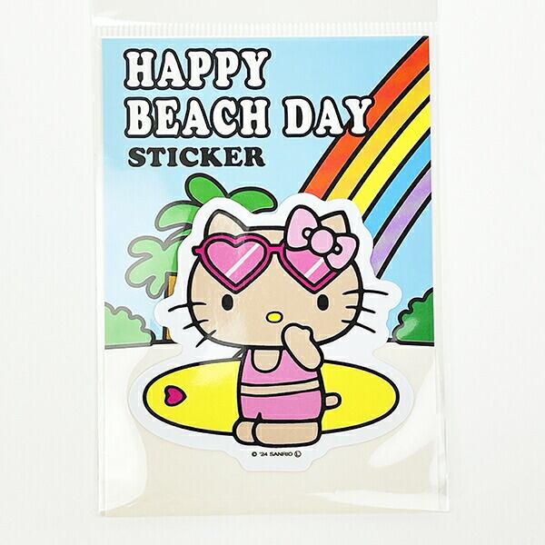 サンリオ ハローキティ 日焼け キティ ステッカー サーフ 文具 日本製