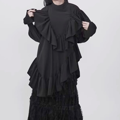 Ruffle layered blouse C1439