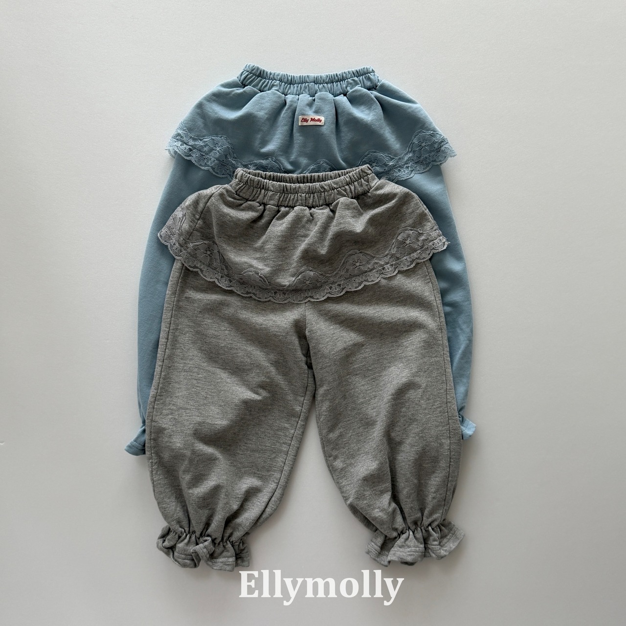韓国子供服 / 26Autumn / ELLY MOLLY / コティジレースジョガーパンツ / 秋服 *5~15*