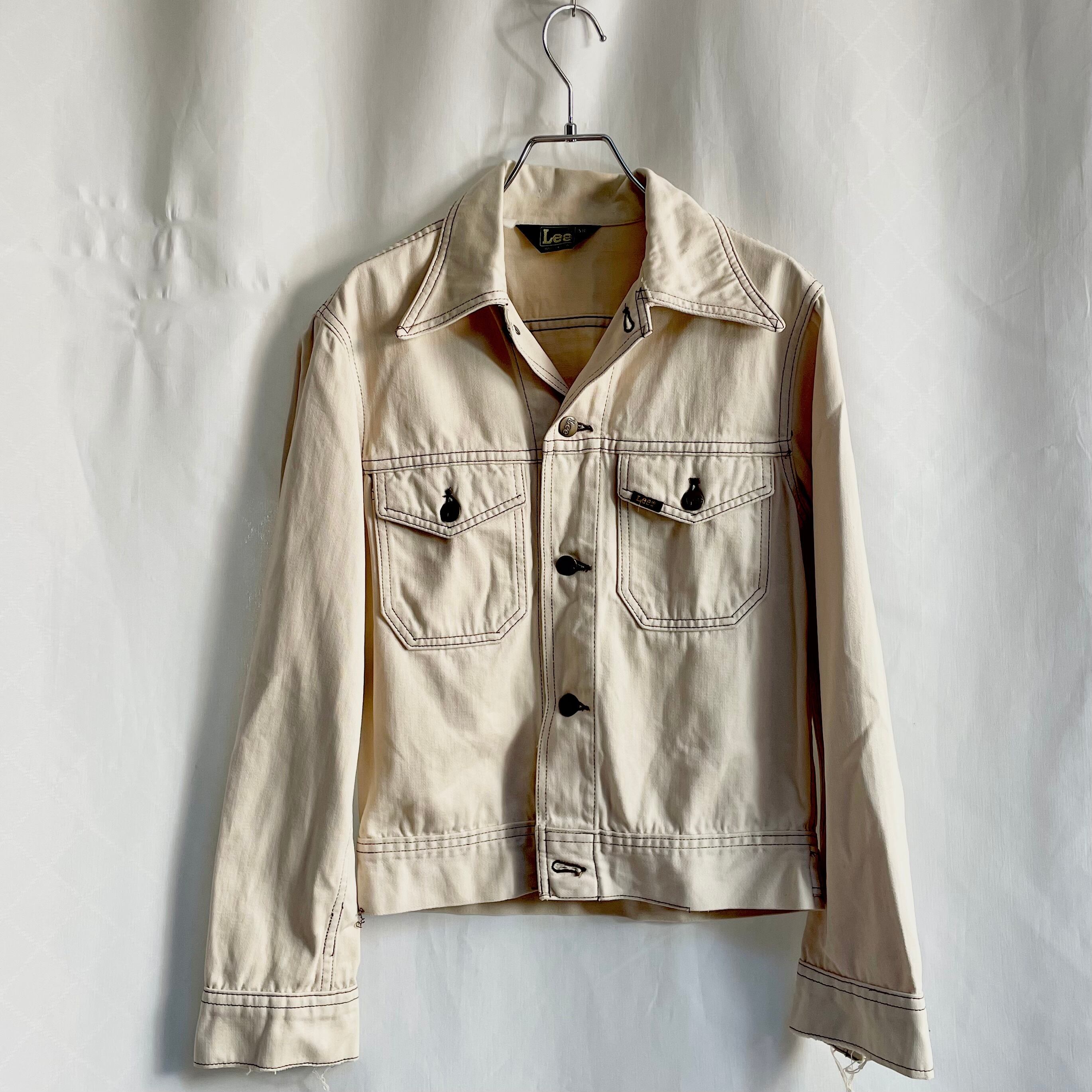 Lee】70s Ecru white cotton tracker jacket | anns