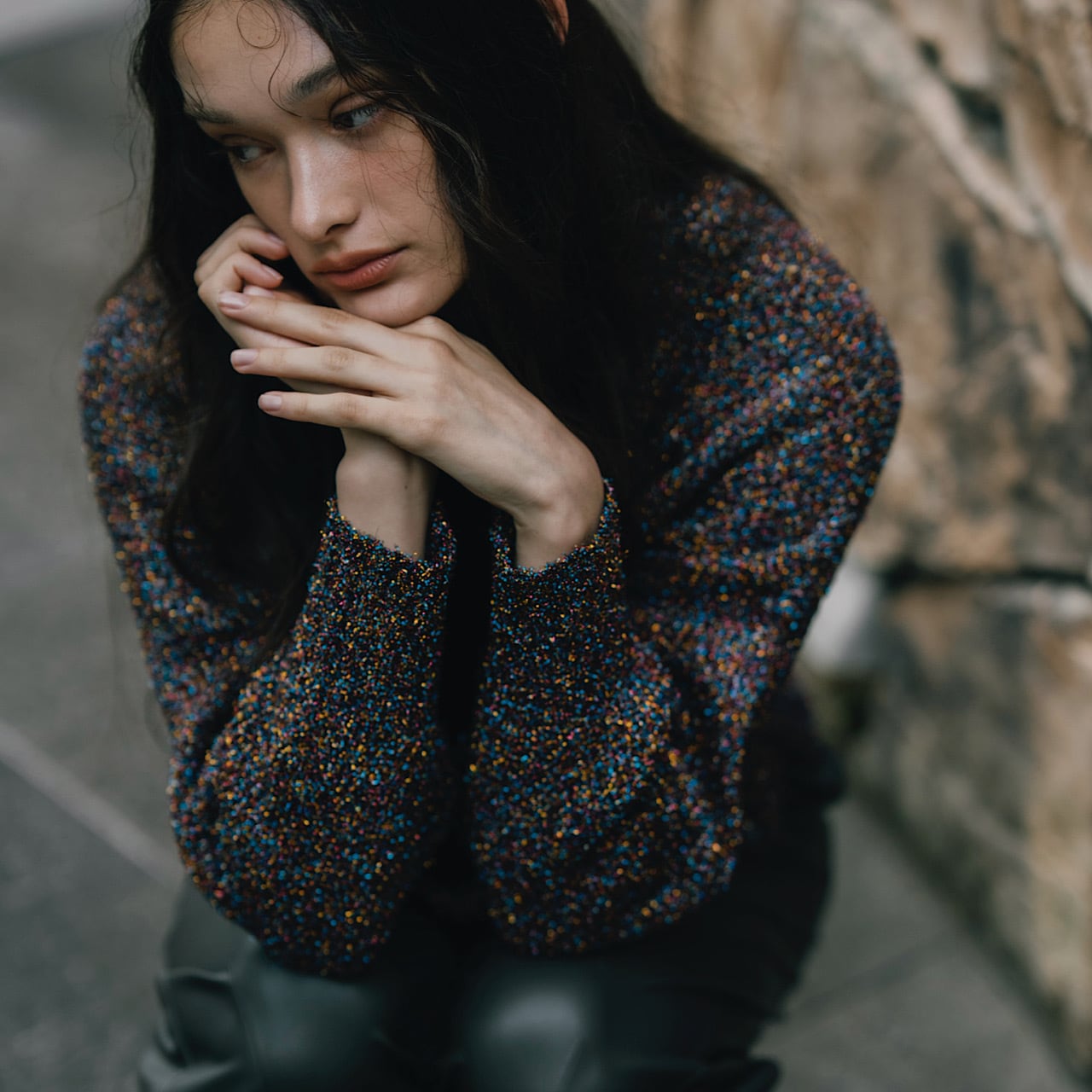 リンカブル　グリッターカーディガン(マルチ) グリッターカーディガン(マルチ) | LINKABLE