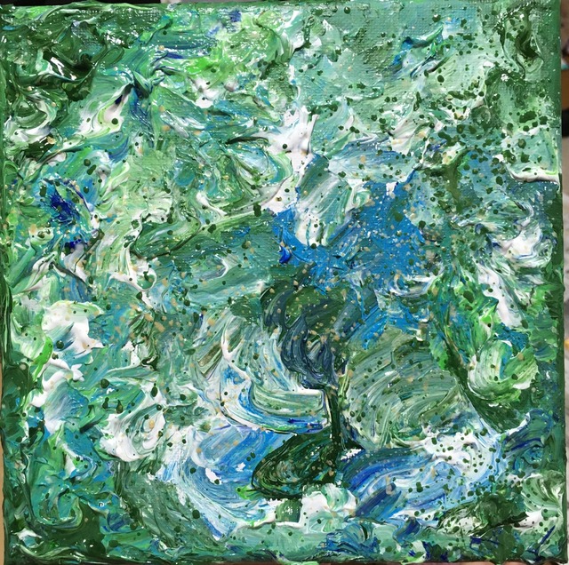あゆみ画伯の絵『Blue forest』