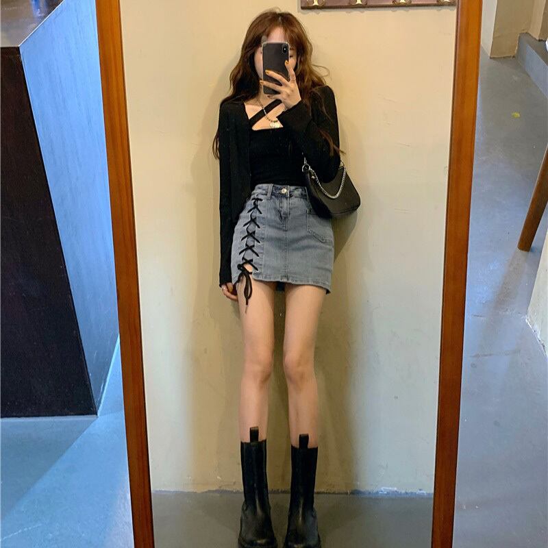 黒の小さなサスペンダーの女性の夏のデザインのホルターノースリーブベスト2020新しいインナーとアウターウェアのボトミングトップ ブラックストロベリース89925889873